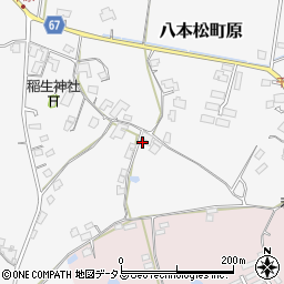 広島県東広島市八本松町原7116周辺の地図