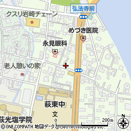 山口県萩市土原３区周辺の地図
