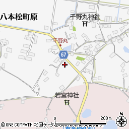 広島県東広島市八本松町原7283周辺の地図