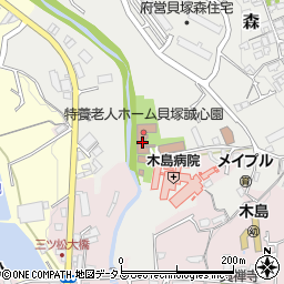 大阪府貝塚市森1103周辺の地図