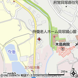 大阪府貝塚市森927周辺の地図