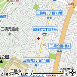 セブンイレブン周辺の地図