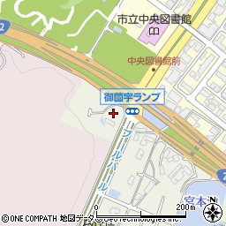 広島県東広島市西条町御薗宇1311-1周辺の地図
