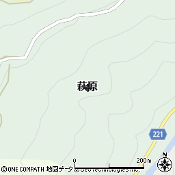 奈良県吉野郡東吉野村萩原周辺の地図
