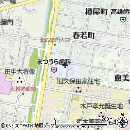 山口県萩市古魚店町周辺の地図