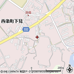 広島県東広島市西条町下見周辺の地図