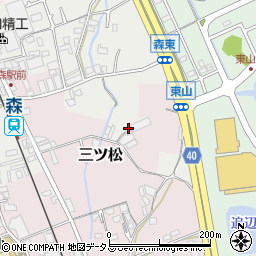 大阪府貝塚市森256周辺の地図