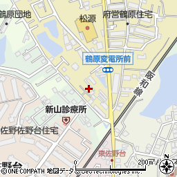 大阪府泉佐野市鶴原823周辺の地図