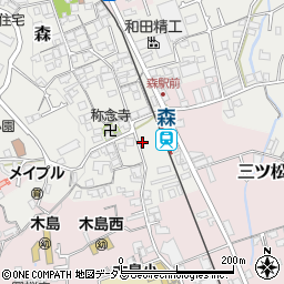 大阪府貝塚市森549周辺の地図