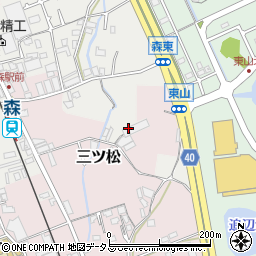 大阪府貝塚市森254周辺の地図