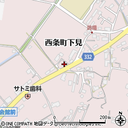 広島県東広島市西条町下見1047周辺の地図