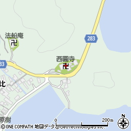 西圓寺周辺の地図