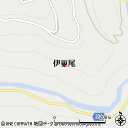 奈良県東吉野村（吉野郡）伊豆尾周辺の地図
