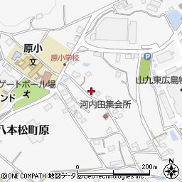 広島県東広島市八本松町原3554周辺の地図