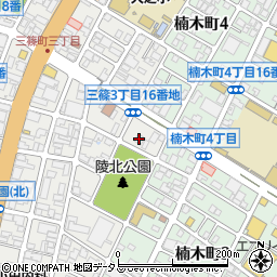 岡本電機株式会社　三篠ＬＳ営業所周辺の地図