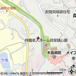 大阪府貝塚市森907周辺の地図