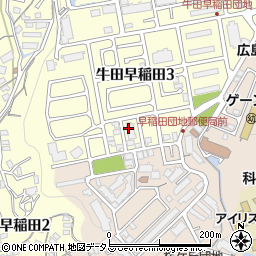 フローレンス牛田早稲田管理室周辺の地図