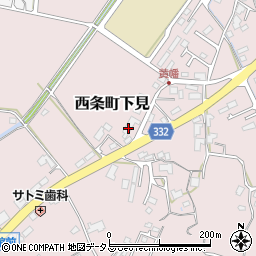 広島県東広島市西条町下見1039周辺の地図