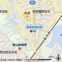 大阪府泉佐野市鶴原825-1周辺の地図