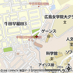 牛田東第三公園トイレ周辺の地図