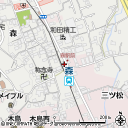 大阪府貝塚市森546周辺の地図