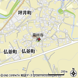 鳳林寺周辺の地図