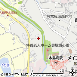 大阪府貝塚市森909周辺の地図