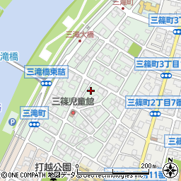 広島県広島市西区三滝町周辺の地図