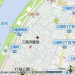 広島県広島市西区三滝町周辺の地図