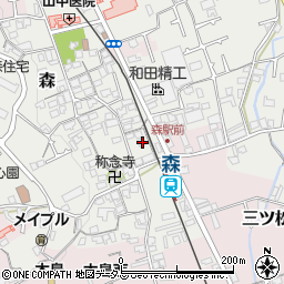 大阪府貝塚市森917周辺の地図