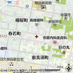 山口県萩市細工町周辺の地図