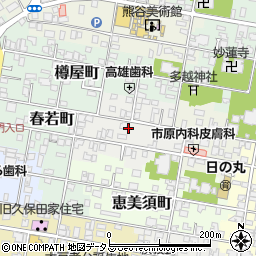 山口県萩市細工町周辺の地図
