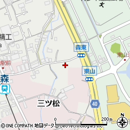 大阪府貝塚市森271周辺の地図