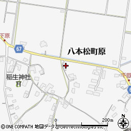 広島県東広島市八本松町原1587周辺の地図