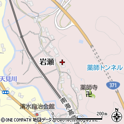 大阪府河内長野市岩瀬周辺の地図