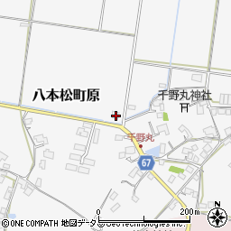 広島県東広島市八本松町原6956周辺の地図