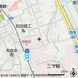 大阪府貝塚市森431周辺の地図