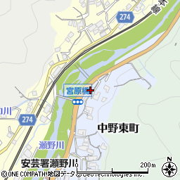 宮原橋周辺の地図