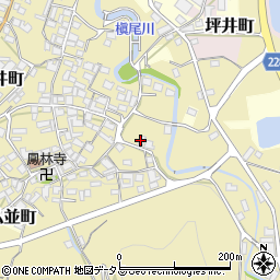 大阪府和泉市坪井町周辺の地図