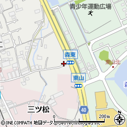 大阪府貝塚市森312周辺の地図
