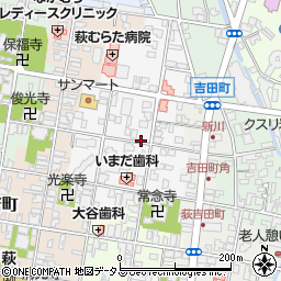 山口県萩市今古萩町周辺の地図