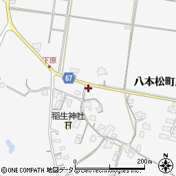 広島県東広島市八本松町原7158周辺の地図