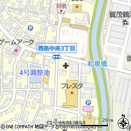 セブンイレブン東広島西条中央４丁目店周辺の地図
