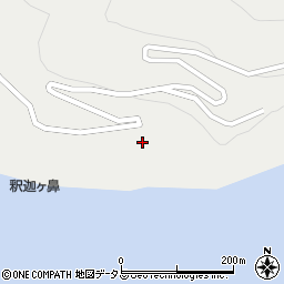 地蔵埼灯台周辺の地図