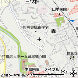 大阪府貝塚市森746周辺の地図