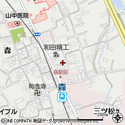 大阪府貝塚市森923周辺の地図