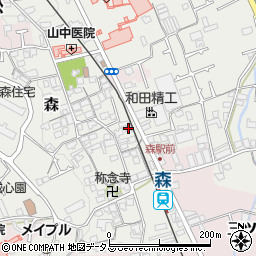 大阪府貝塚市森926周辺の地図