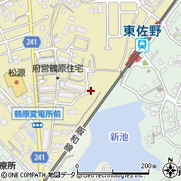 大阪府泉佐野市鶴原507周辺の地図