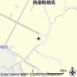 広島県東広島市西条町助実123周辺の地図