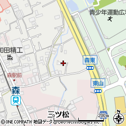大阪府貝塚市森317周辺の地図